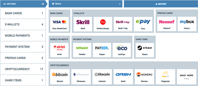 1xBet Crypto end Credit Cards